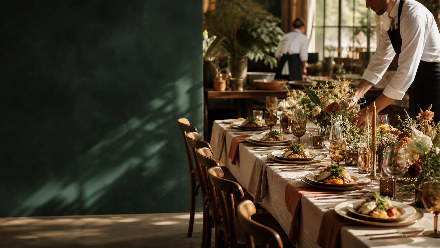 Illustration of catering